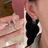 Bowknot Studs Earrings Minimalist Ear Rings Ear Piercing Ornament for Women Girl