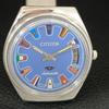 GENUINE VINTAGE CITIZEN AUTOMATIC 8200 JAPAN MENS BLUE DIAL WATCH a709323-1