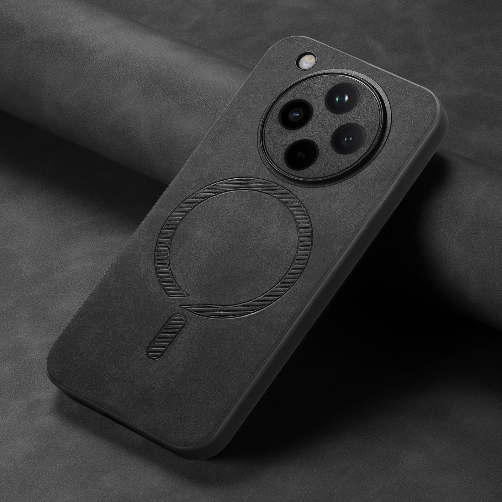 

Для Find X8 Pro X 8 Чехол X8pro Luxury Leather для Magsafe Магнитный беспроводной зарядный чехол для OPPO FindX8 Pro X7 Ультра ударопрочный бампер Find X8 pro чёрный