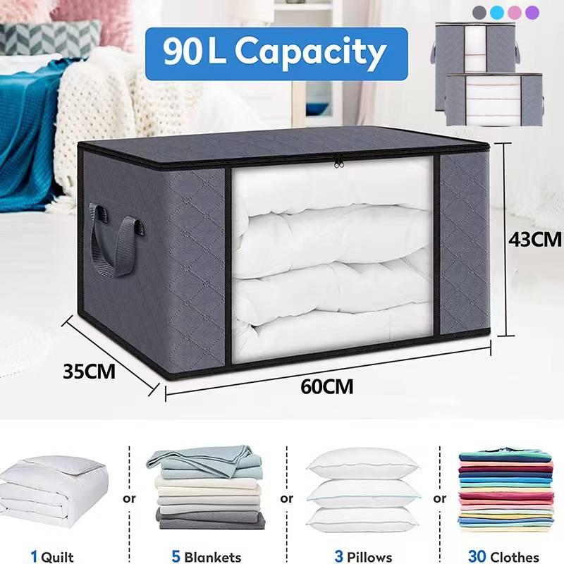 Versatile Non-woven Fabric Storage Bag For Bedding, Clothes, And More