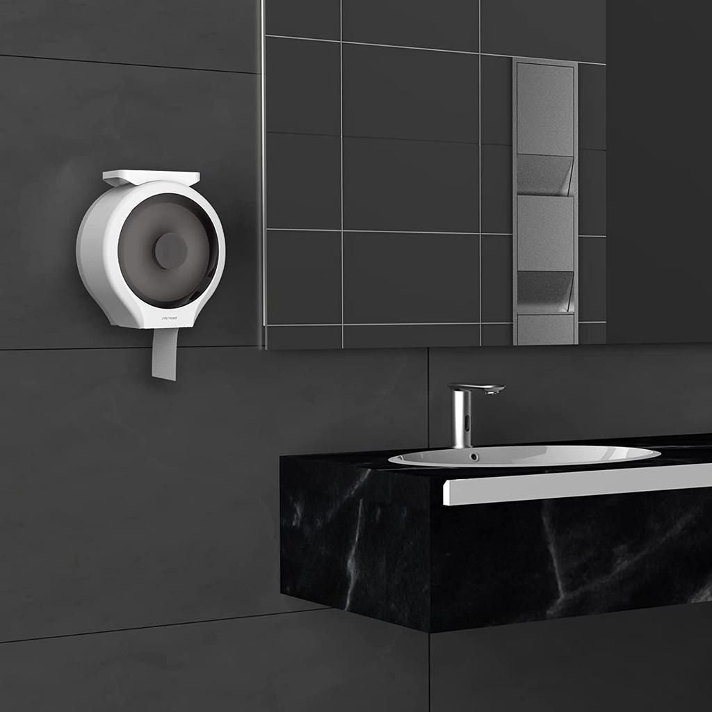 Wall Paper Towel Dispenser Tissue Dispenser Punch Free Roll Round Towel Dispenser for Toilet Bathroom Commercial