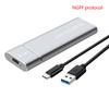 Carcasa SSD M.2 NVMe USB3.1 Almacenamiento Externo Carcasa HDD 10Gbps Caja SSD PCIe Para Disco Duro SSD NGFF SATA Para PC Portátil
