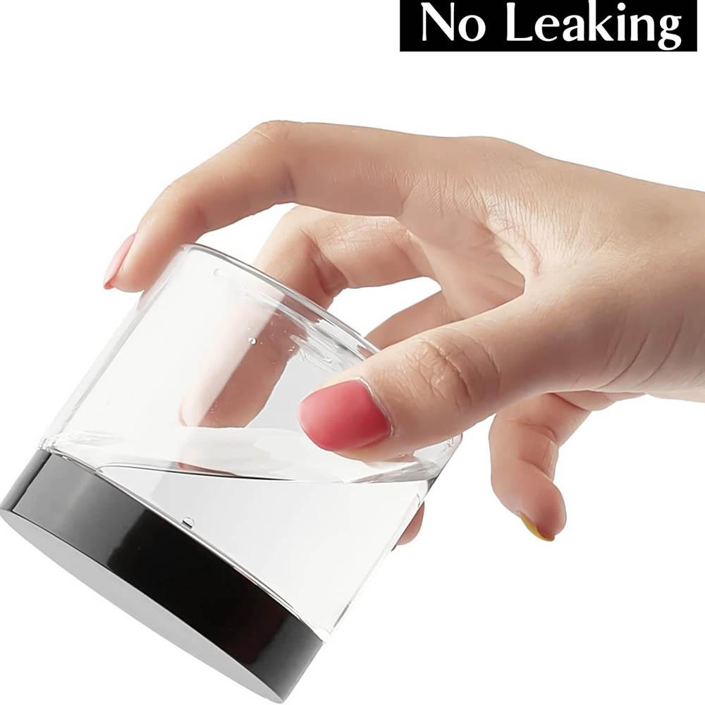 6 Oz Empty Plastic Jars with Lids & Labels, BPA Free Round Clear Containers for Lotion, Cream, Body Butter, Makeup & Travel