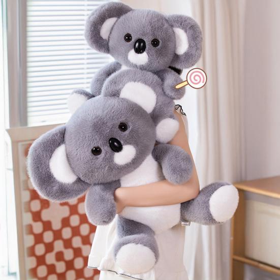 Realistic Koala Plush Doll Huggable Stuffed Animal Sleeping Pose Koala Plushie Emotional Comfort Companion for Children