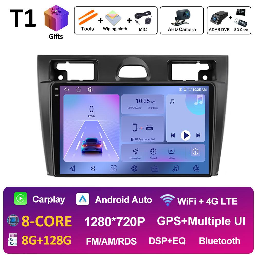 Intelligent System DSP Stereo For Ford Fiesta Mk VI 5 Mk5 2002 2003 2004 2005 - 2008 Cooling fan Wireless Carplay Autoradio WIFI