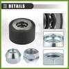 Universal Wheel Stud Installer Tool, Wheel Bolt Installer, M12x1.25 M12x1.5 M14x1.5, Iron, with 3/4" Hex Wheel Lug Nuts, Silver Tone, 1 Set Replace