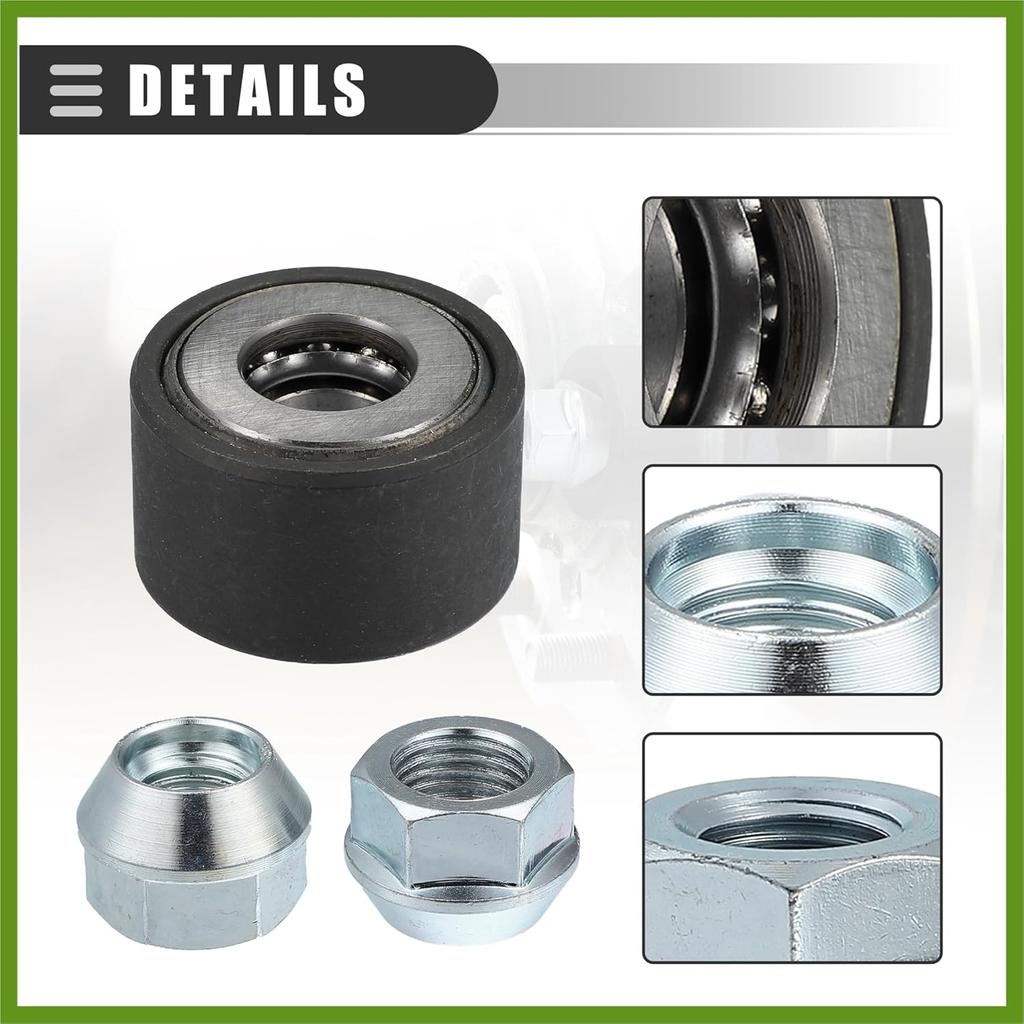 Universal Wheel Stud Installer Tool, Wheel Bolt Installer, M12x1.25 M12x1.5 M14x1.5, Iron, with 3/4" Hex Wheel Lug Nuts, Silver Tone, 1 Set Replace