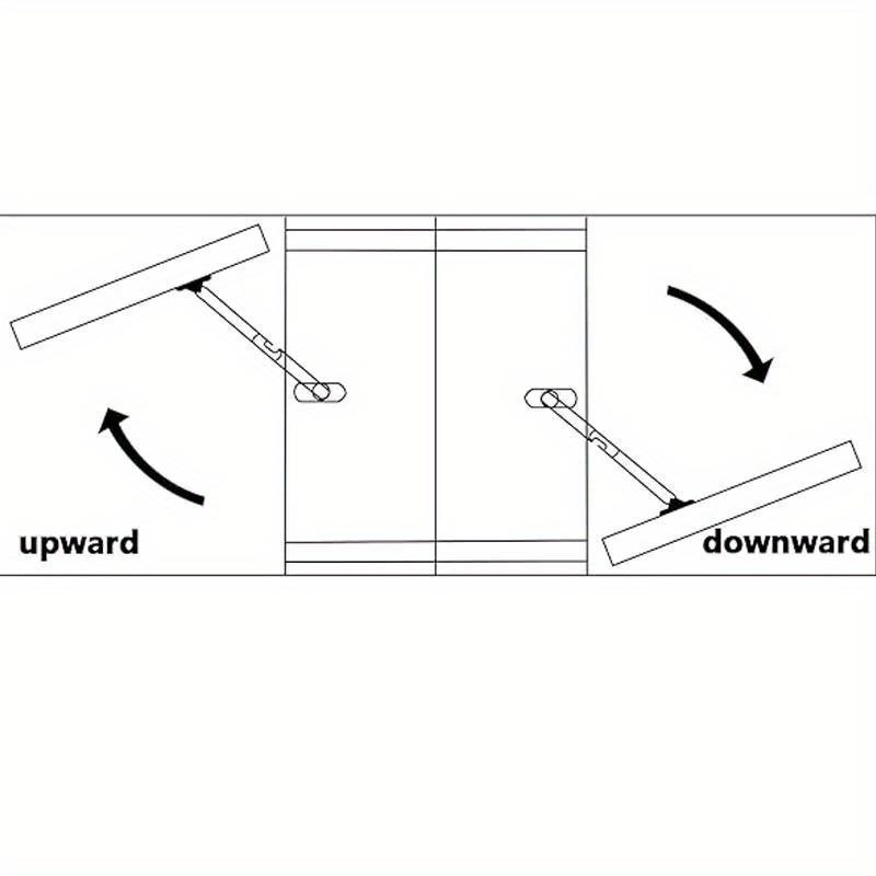 4 Pcs Folding Lid Support Hinge Stay 180 Degree Rotatable Stainless Steel Cabinet Hinges Support Table