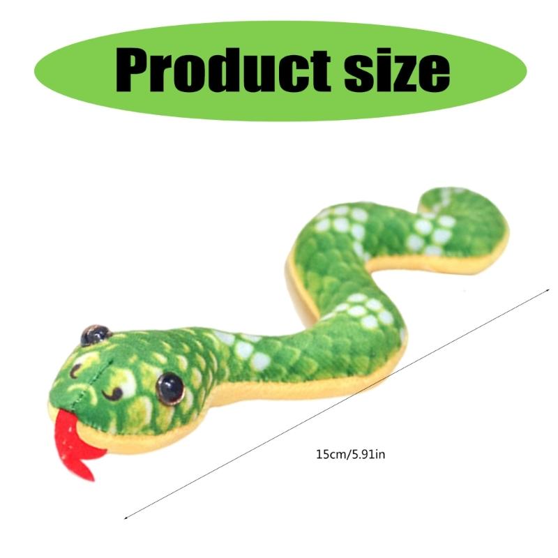 2025 Snake Mascots Toy Stuffed Animals Toy Refrigerator Magnets New Year Stuffed Snake Figure Toy Mascots for Kids