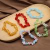 New Style Women Bracelet Natural Stone Aquamarine/Green Agates Gravel Bracelet For Women Birthday Lucky Gifts Chain 18 CM