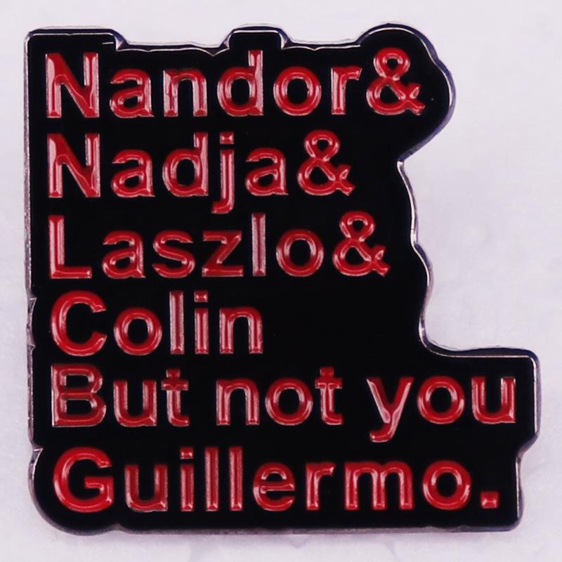 What We Do in the Shadows  Vampire Quote Brooch - Fan Gift Badge