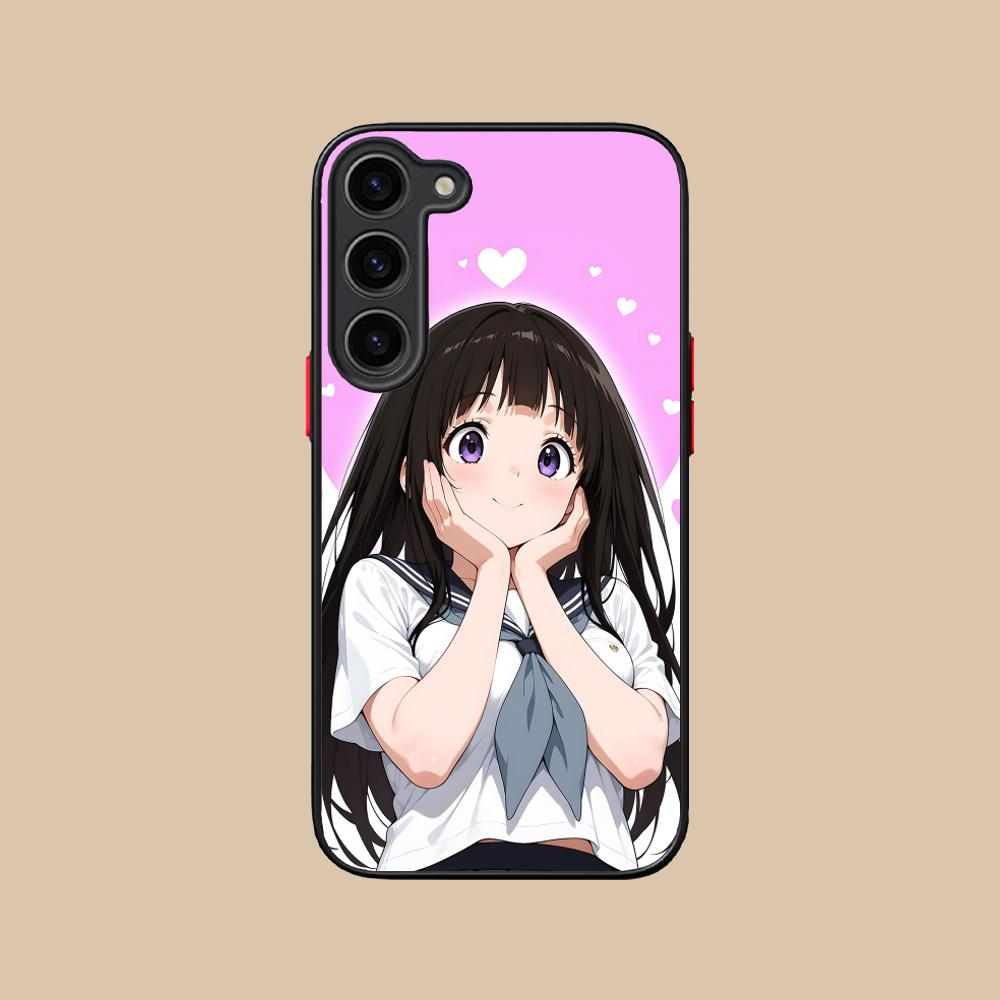 Hyouka Chitanda Silikonowe Etui na Telefon Komórkowy do Samsung Galaxy S26 S25 S24 S23 S22 S21 Plus FE Ultra Kolorowe Pokrowiec