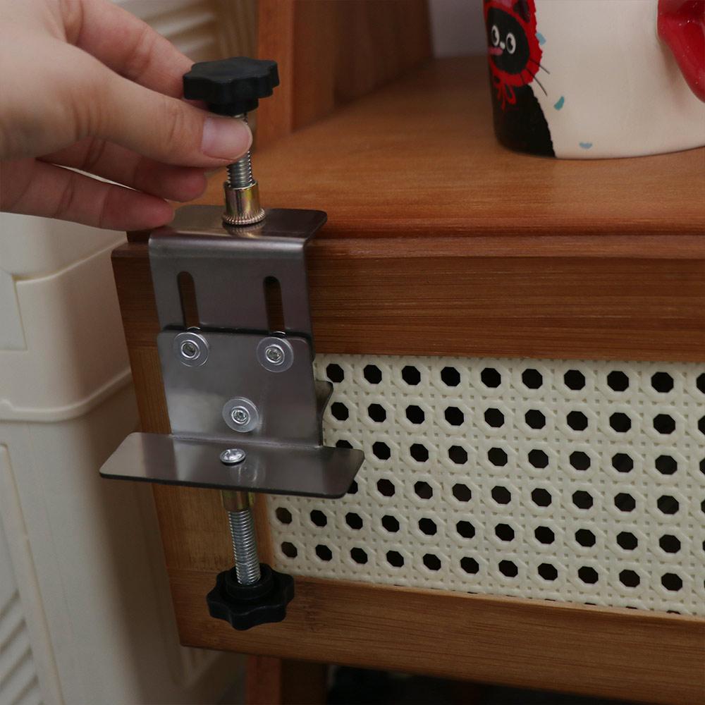 Adjustable Cabinet Door Installation Positioner Effort Floor Cabinet Support Clamp  Carpentry