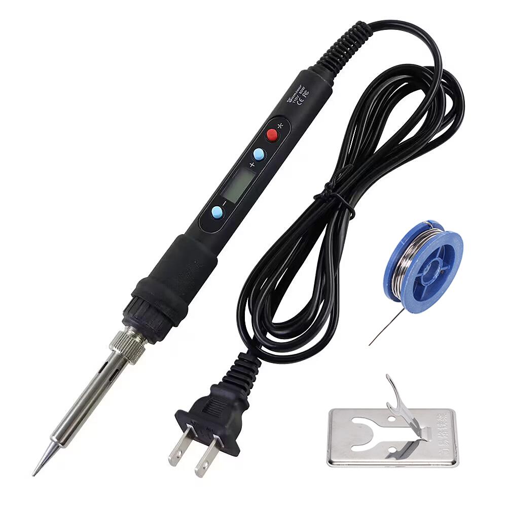 New Digital Display Adjustable Temperature Electric Soldering Iron Black 80W 110V / 220V Solder Welding Desoldering Repair Tools