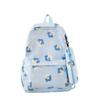 Flower Oxford Printing Backpack With Breathable Design For Students Travel Bag