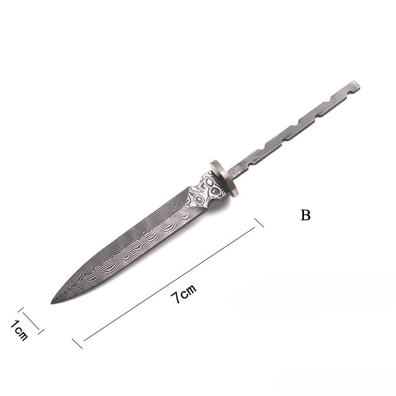 

7см Дамаський Чайний Ніж Ембріон Інструмент для Різання Чаю Чайний Ніж Готовий Ніж Заготовки Посуд Напівфабрикати Аксесуари для Церемонії світло-зелений колір