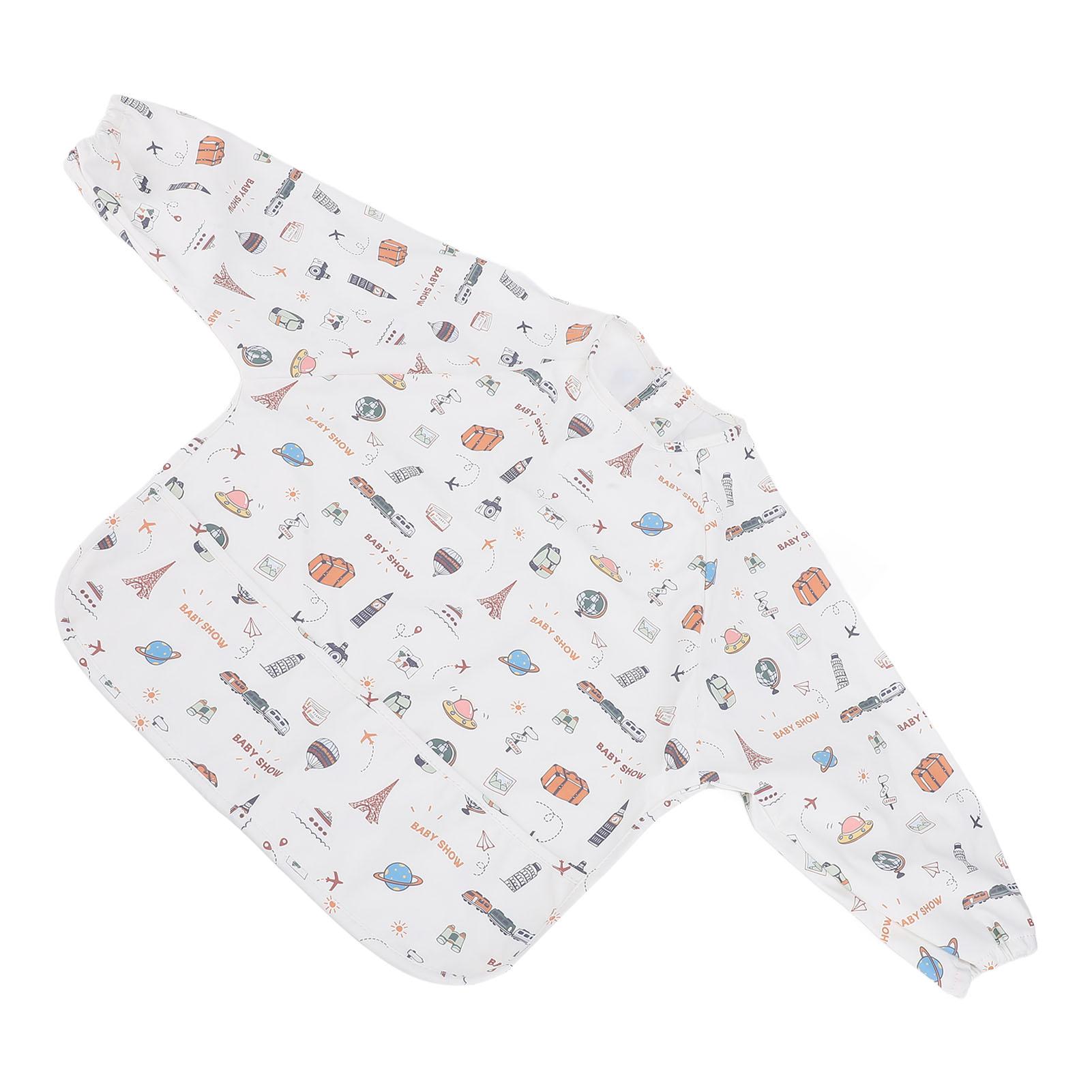 

Детский слюнявчик с длинным рукавом и карманом, водостойкий, на пуговицах, одежда для прикорма для 18