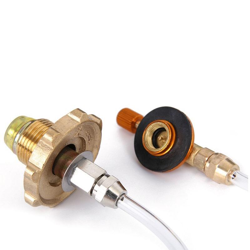 Adapter Inflatable Valve for Tank Refilling Outdoor Camping Home Flat Gas Adapter