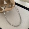 2024 New French High-end Gray Pearl Necklace for Women Fashionable Simple Daily Accessories Party  Birthday Gifts