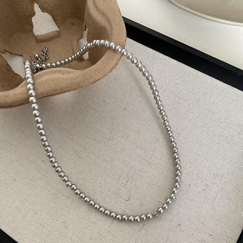 Новое французское высококачественное серое жемчужное ожерелье 2024 года для женщин Модные простые повседневные аксессуары Вечеринка Подарки на день рождения