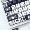 MAIMOOO Makima Keycaps Korean Russian Cherry Moa Pbt Thermal Sublimation Customized Keyboard KeysCaps Black And White