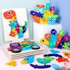 3D Puzzles Dinosaur Animal Vehicle Wood Jigsaw Puzzle Game Kids Learning Montessori Educational Toys Baby Wooden Toys