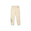 MLB Basic Logo Letter Print Loose Knit Sweatpants Unisex pants Beige 3ATPB0214-50BGL