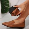 Fashion New Vintage Leather Pointed Flat Shoes Women's Large Soft Sole Comfortable Spring and Summer Slip-on Casual Small Leather Shoes