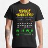 Arcade Space Invaders Video Game Retro Vintage T -Shirt for Arrivals Male Funny Top Tees 100% Cotton Novelty  Plus Size
