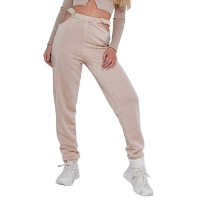 Missy Empire Womens/Ladies Rib Knit Cut Out Joggers