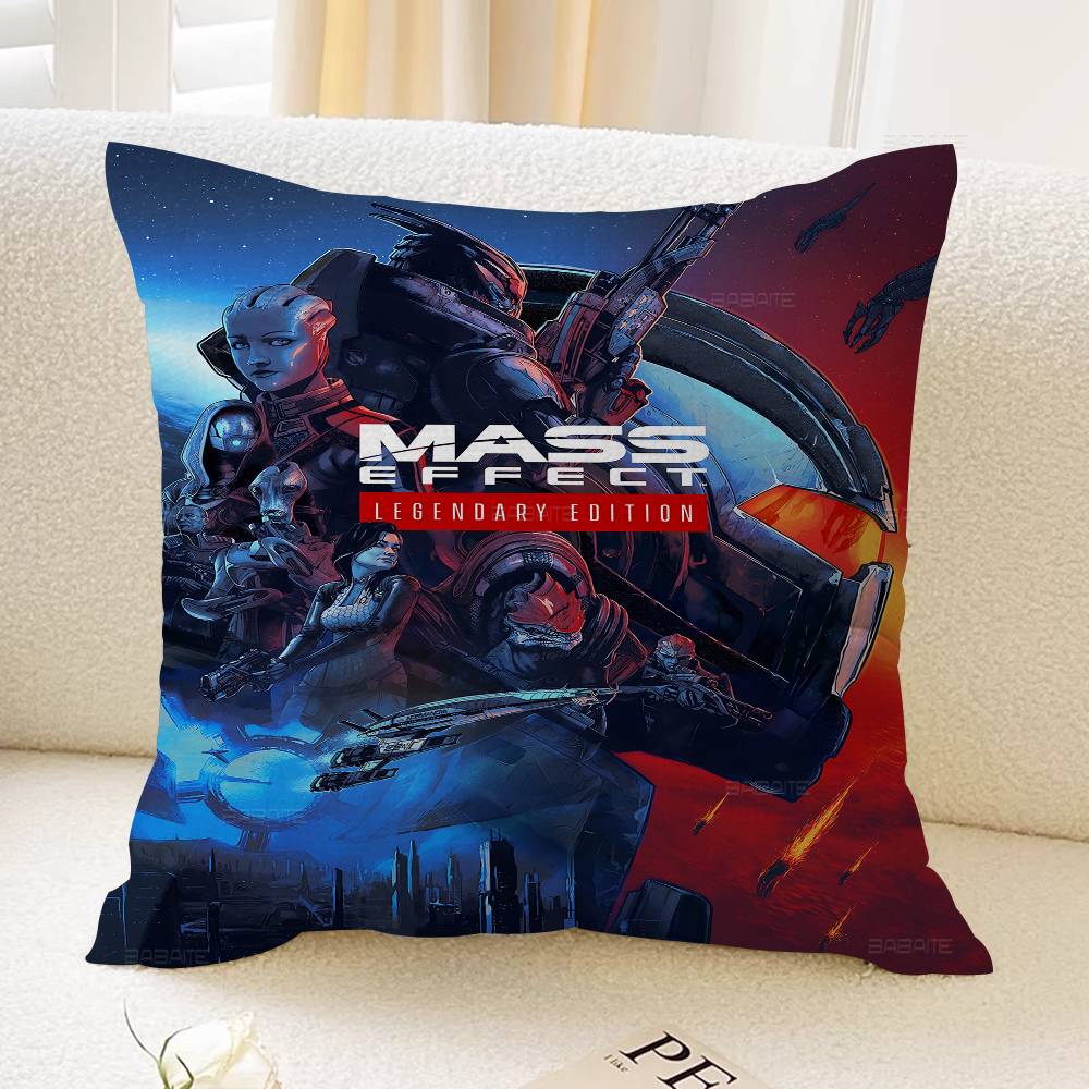 NT1464 Mass Effect Pillow Anime Pillow Sofa Bed Head Pillow Cover Cushion Cover 45x45 Cm Fashion