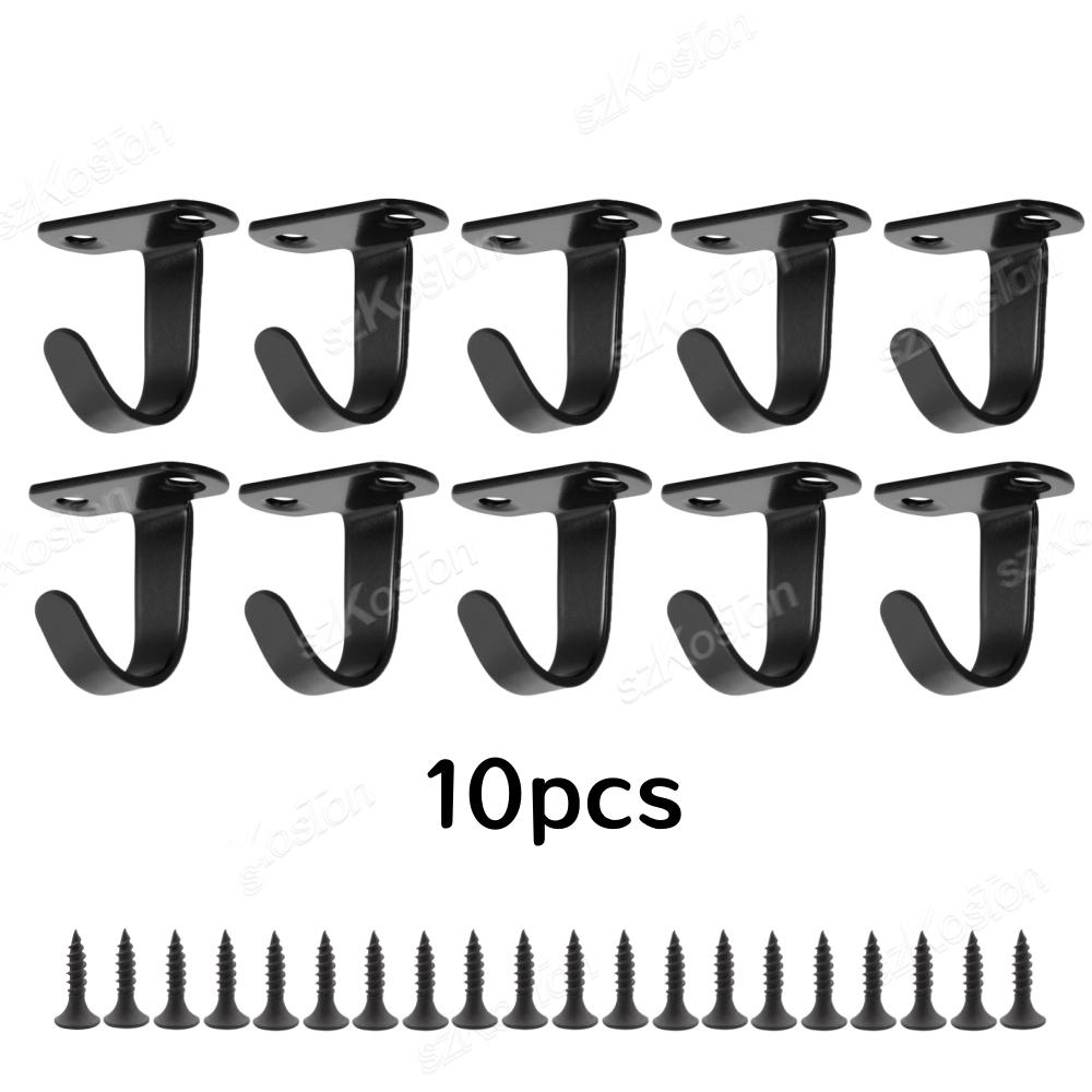 11-11Pcs Ceiling Hooks Stainless Steel For Hanging Ornament Hooks Top Hangers For Kitchen, Plant Bathroom Clothes