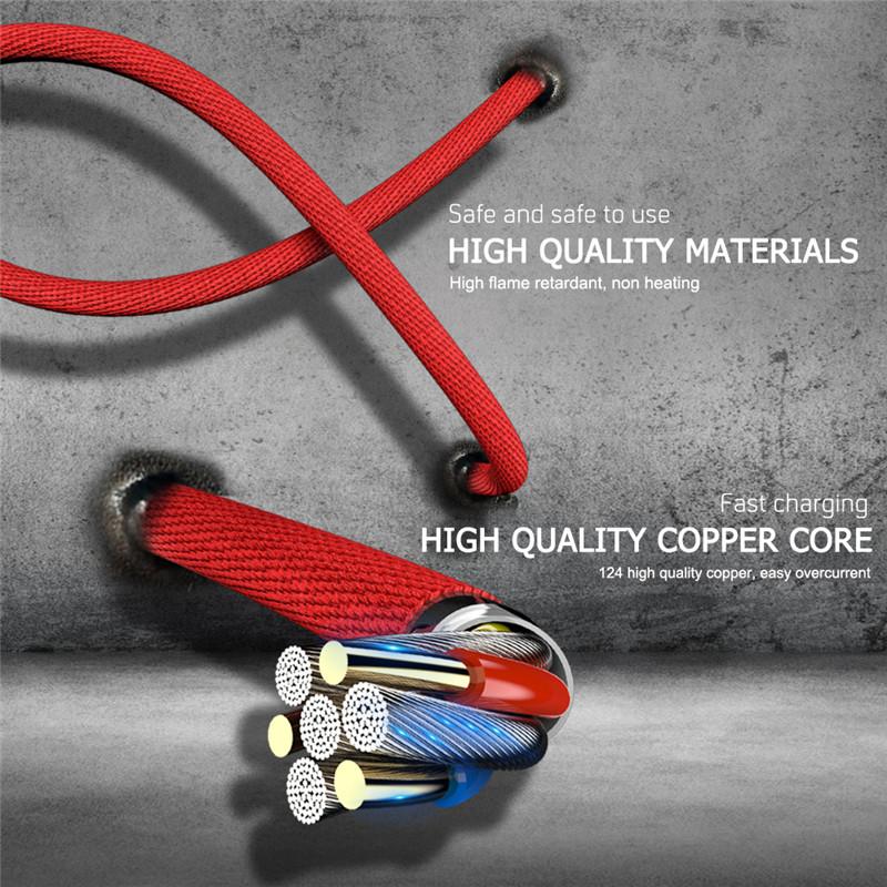 Fast Charging USB Charger Cable For iPhone 6 6s 7 8 Plus X XR 11 12 13 14 15 Pro Max SE 2 iPad Origin Data Cord Long Wire 3m