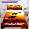 3dílná sada povlečení Top Gun Uzavírání na zip Obsahuje 1 povlak na přikrývku & 2 povlaky na polštář, Měkké a pohodlné pro všechna roční období.