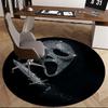 Diamond Encrusted Ghostface Chair Mat   Round Carpet for Home Decor, Office Flooring, Gift Idea for Any Room0218b