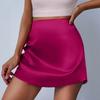 Eleganter und stilvoller A-Linien-Rock für Damen mit Falten, Hoher Taille, Kurzer Länge und Midi-Design