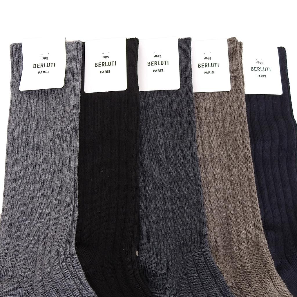 Pristine BERLUTI Other fashion goods Socks Black gray system wool mens Used