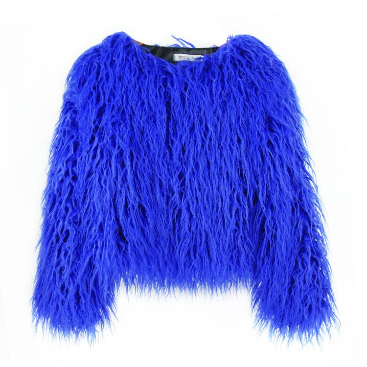

Korean Faux Coat, Color, Short Wool Coat For Women. S