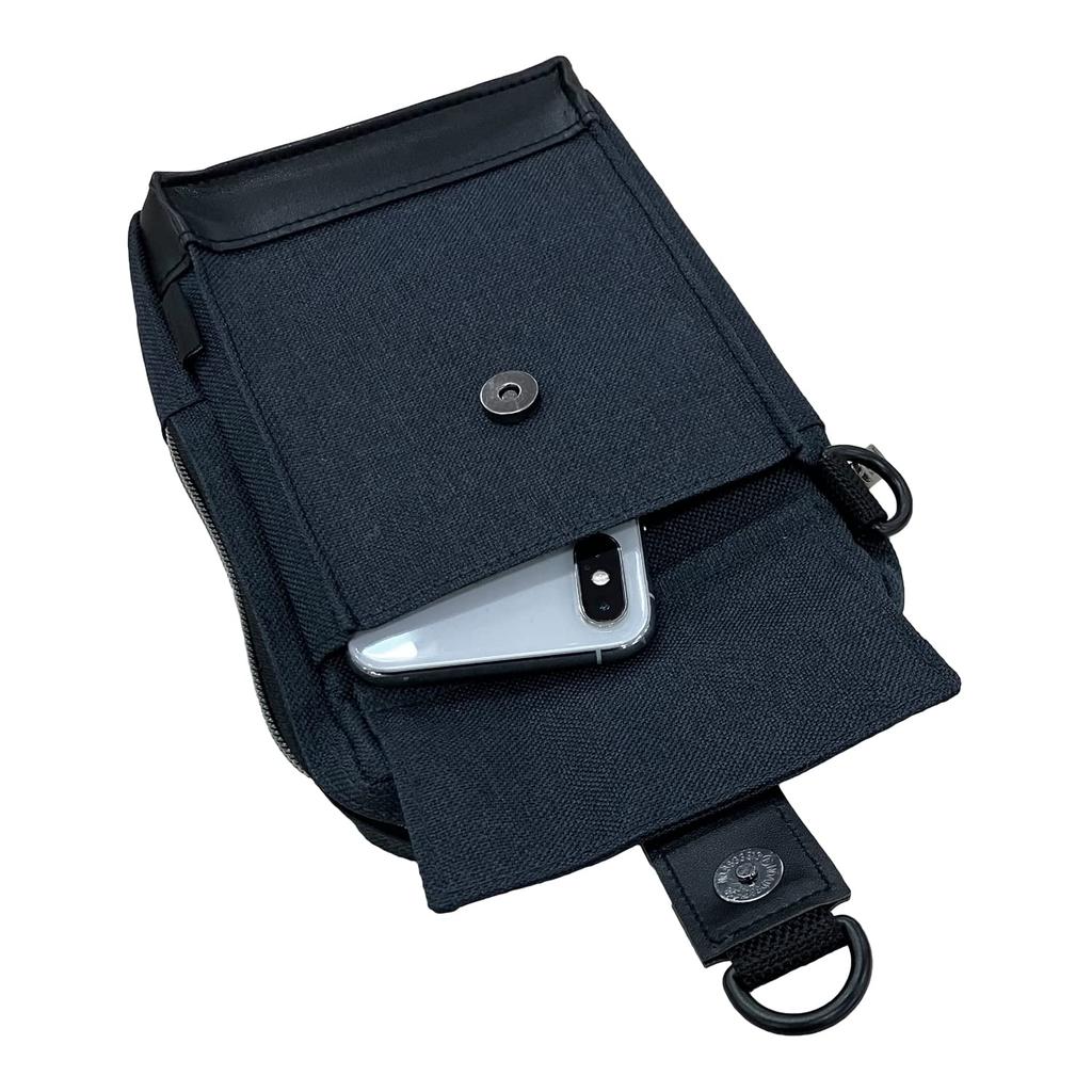 SK11 Multi-Pouch, Dark Gray, with Belt Loop and Zippered Main Pocket (STP-MP-6DG)