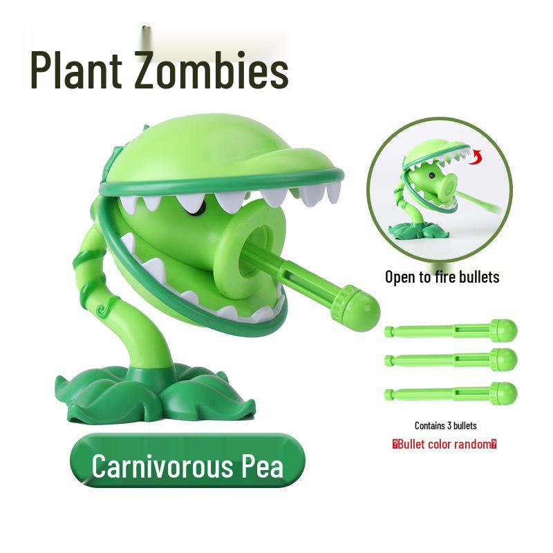 Plants vs. Zombies Toy Set: Machine Bug, Football Gun, Pea Pod, Carnivorous Plant Models