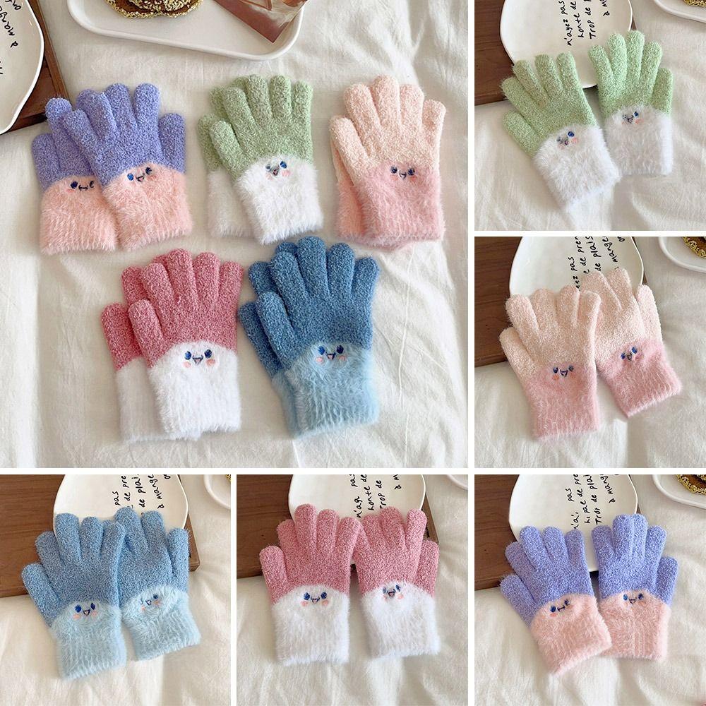 Coldproof Kids Winter Gloves Windproof Baby Gloves Cute Children Mittens for 7-15 Years Old Toddler