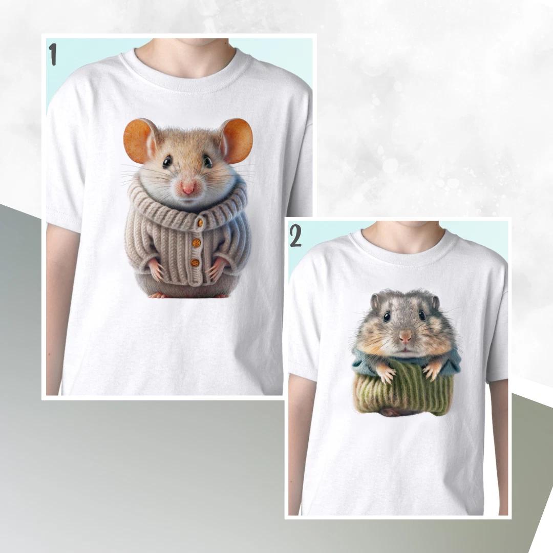 Hamster kids boys T-Shirt syrian tee fantasy top funny gift s s kids baby sizes 140
