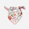 Twill Silk Scarf Women Hot Air Ballon Painting Square Scarves Wraps Bandana Small Hijabs Silk Foulards Tie Headband 53CM
