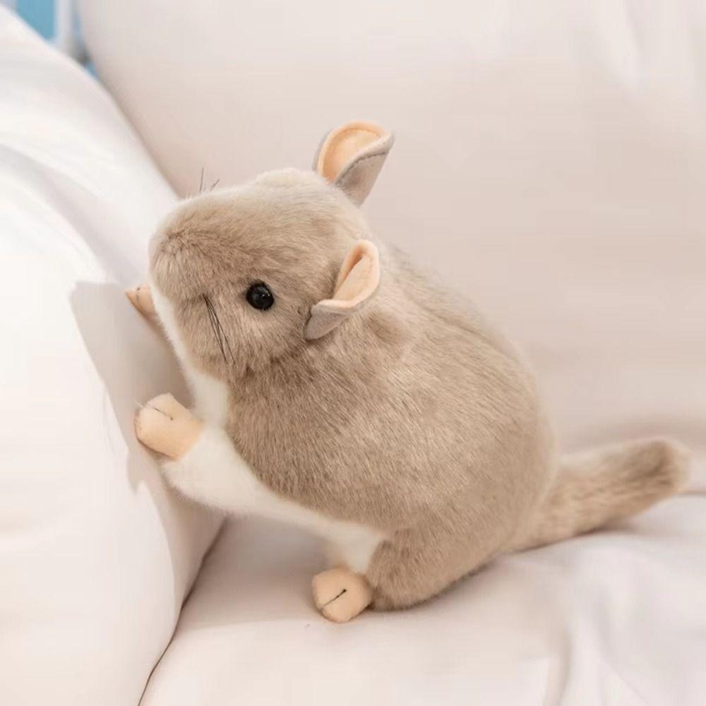 Lifelike Chinchilla Plush Toys Cozy Simulation Rat Doll Totoro Plush Doll  Children Companion
