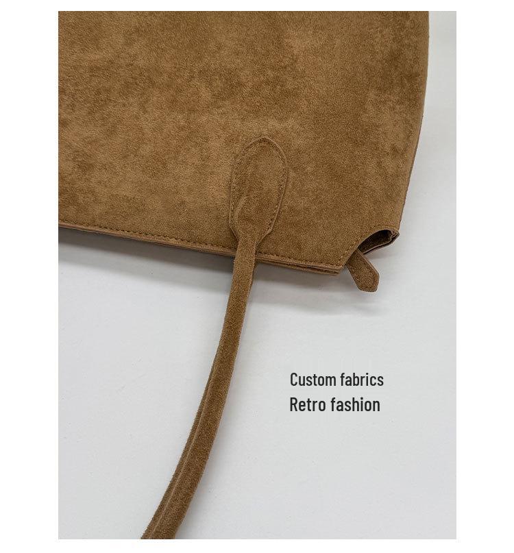 Women's Large Suede Shoulder Bag: New 2025 Autumn/Winter Versatile Tote