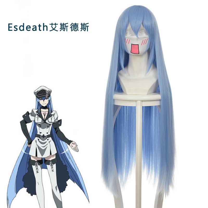 

Akame Ga Kill Cosplay Esdeath Esdese Cosplay Costume Uniform With Hat Long Wig For Women Party Costumes XXL