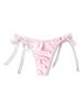 La Pomme Plus Size Glossy Simple Design with Side Made In Sizes L and Fits Japanese Size L To Japanese Size T-Back Underwear, Satin, Ties, Japan,