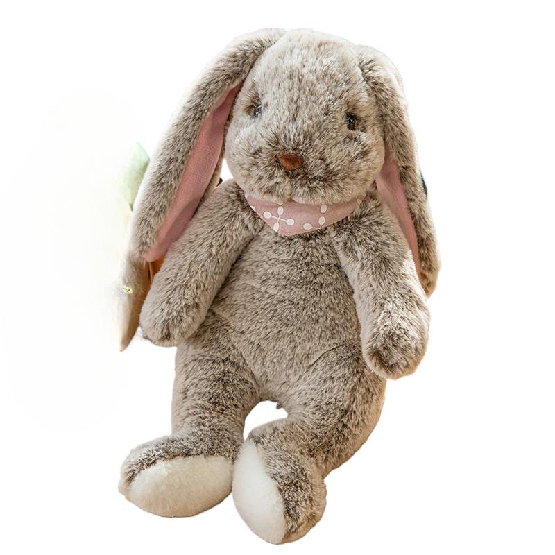 Kawaii Long Ear Rabbit Soft Plush Toys Sleeping Cute Bunny Cartoon Stuffed Animal Dolls Girls Baby Appease Pillow Birthday Gift