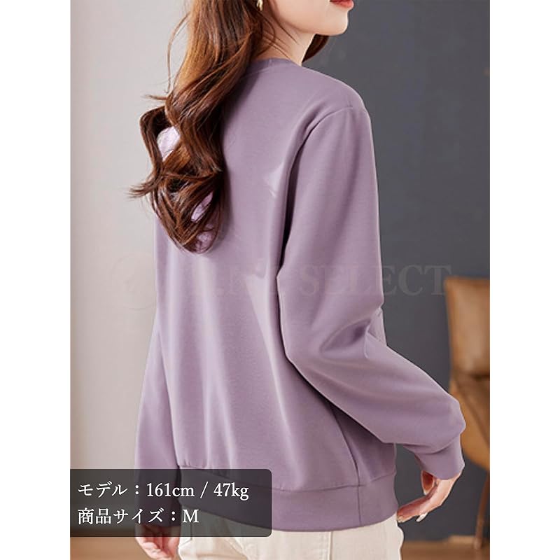 [BN1 select] trainer ladies spring autumn winter Beautiful casual tops kangaroo pocket women's clothing sweatshirt clothes Spring items Autumn items