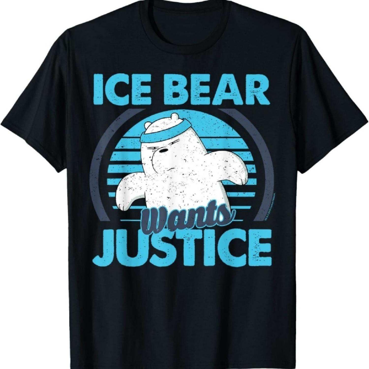 Футболка CN We Bare Bears Ice Bear Wants Justice S